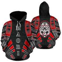 Load image into Gallery viewer, Maori New Zealand All Over Hoodie - Polynesian Tattoo Style