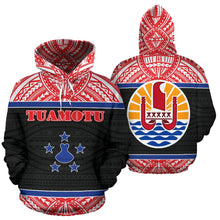Load image into Gallery viewer, Tuamotu All Over Hoodie - Polynesian Hoodie Style