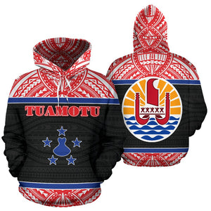 Tuamotu All Over Hoodie - Polynesian Hoodie Style