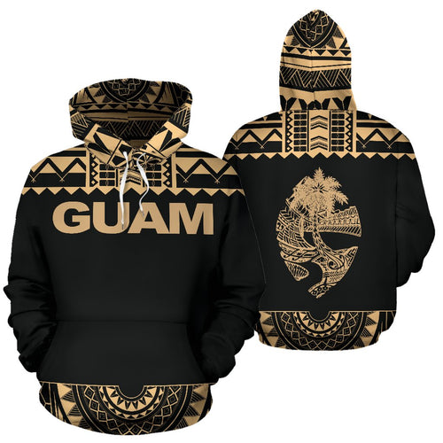 Guam All Over Hoodie - Polynesian Gold Version