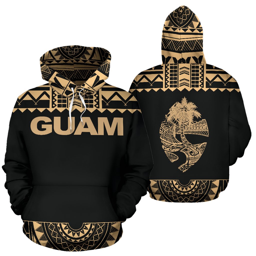 Guam All Over Hoodie - Polynesian Gold Version