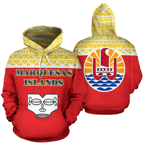 Marquesas Islands All Over Hoodie - Polynesian Hoodie Style