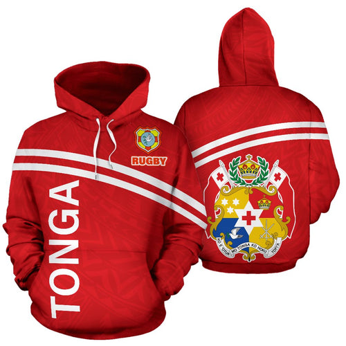 Tonga All Over Hoodie - Polynesian Rugby Style