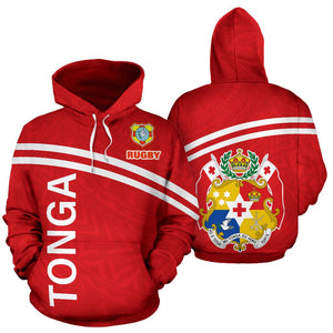 Tonga All Over Hoodie - Polynesian Rugby Style