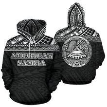 Load image into Gallery viewer, American Samoa All Over Hoodie - Polynesian Black Version
