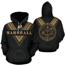 Load image into Gallery viewer, Marshall Islands All Over Hoodie - Gold Sailor Style 