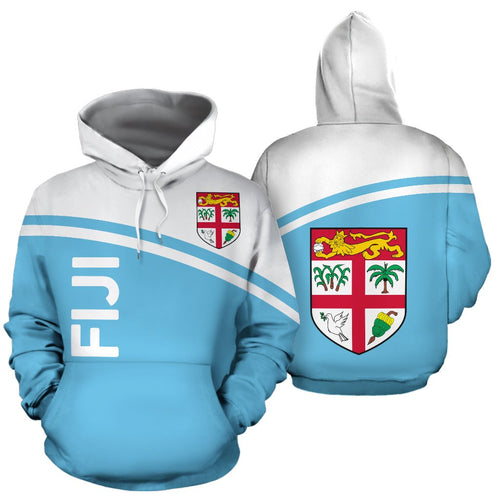 Fiji All Over Hoodie - Polynesian Curve Version - BN04