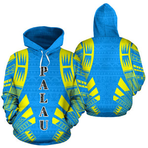 Palau All Over Hoodie - Polynesian Tattoo Style