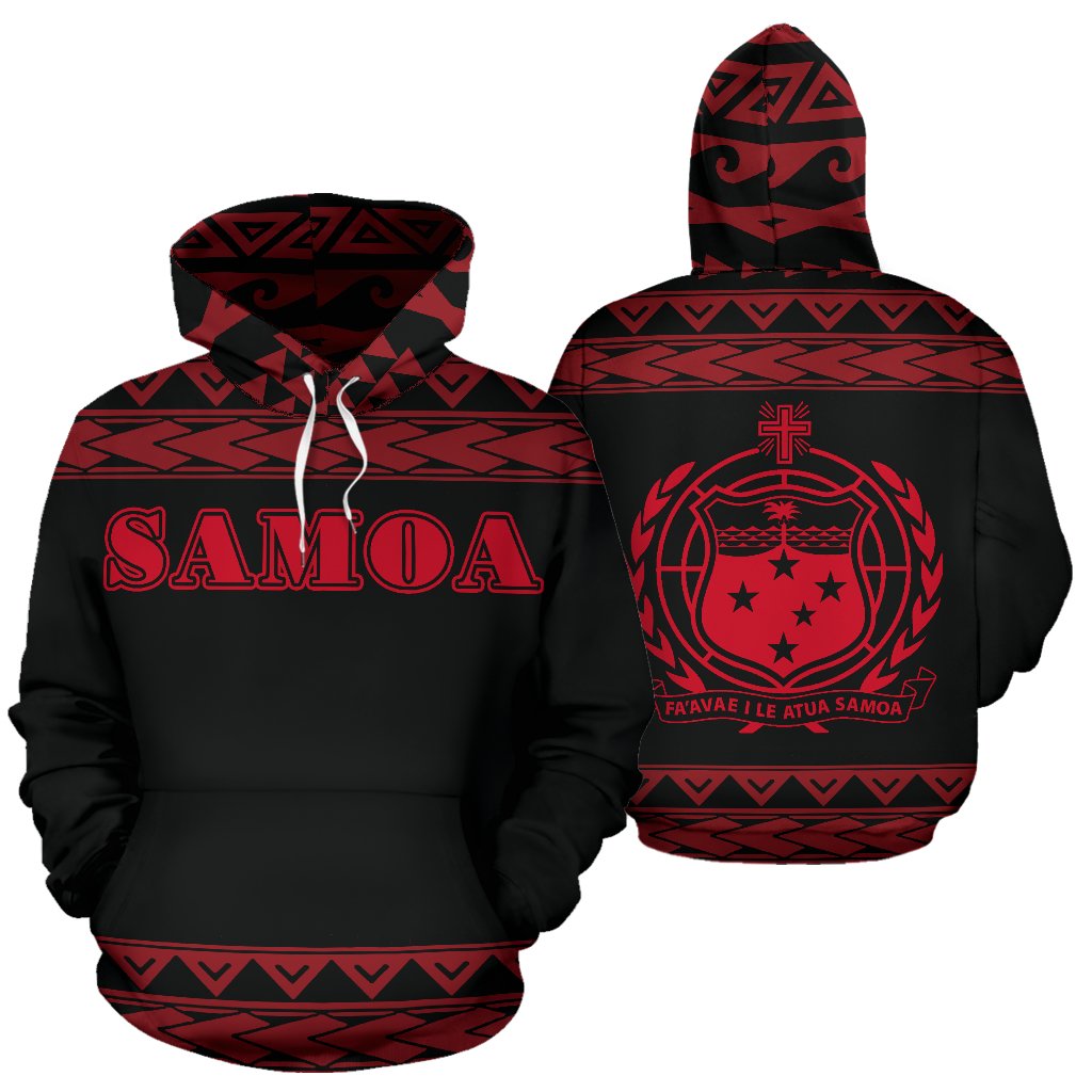 Samoa All Over Hoodie - Polynesian Red Version