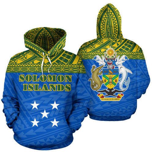 Solomon Islands All Over Hoodie - Polynesian Hoodie Style