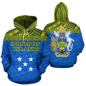 Solomon Islands All Over Hoodie - Polynesian Hoodie Style