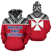 Load image into Gallery viewer, Wallis And Futuna All Over Hoodie - Polynesian Hoodie Version