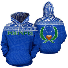 Load image into Gallery viewer, Pohnpei State All Over Hoodie - Federated States Of Micronesia 