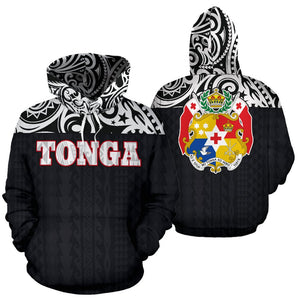 Tonga All Over Hoodie - Polynesian Black Version